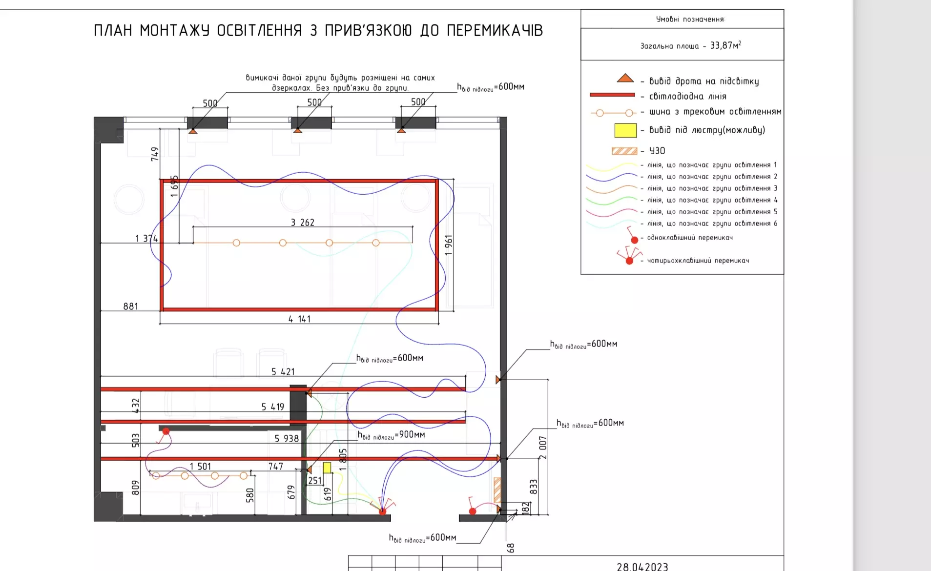 Dokumentacja projektu — plan okablowania elektrycznego